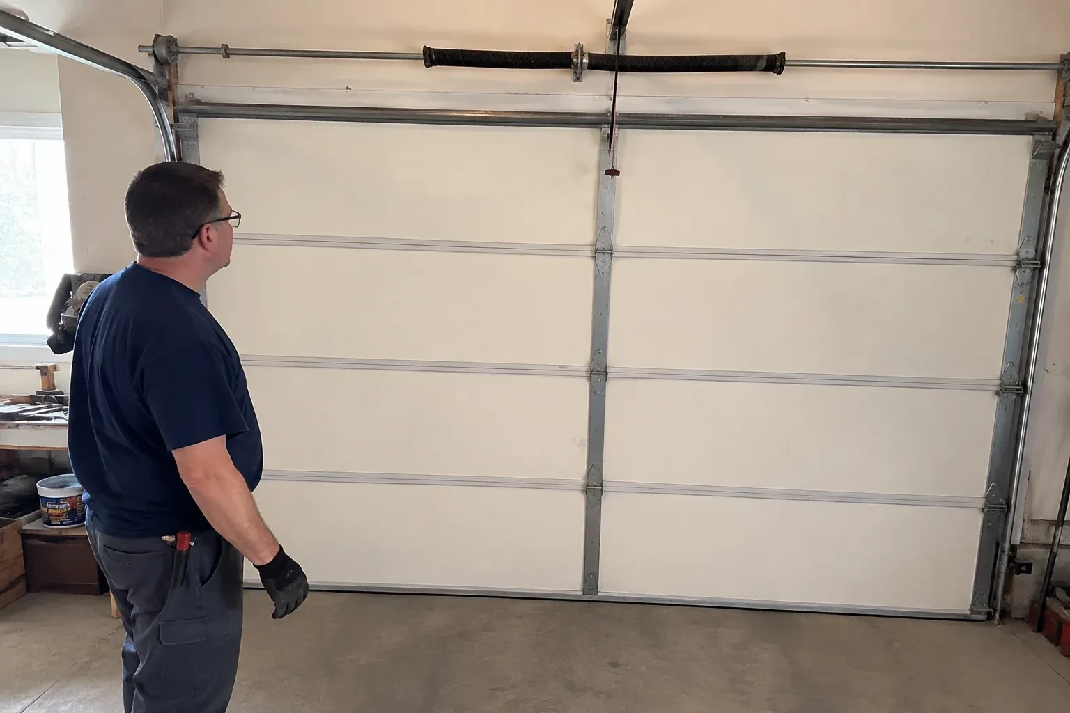 Illustrative garage doors scene — Off-Track Garage Door Reset, Cobourg