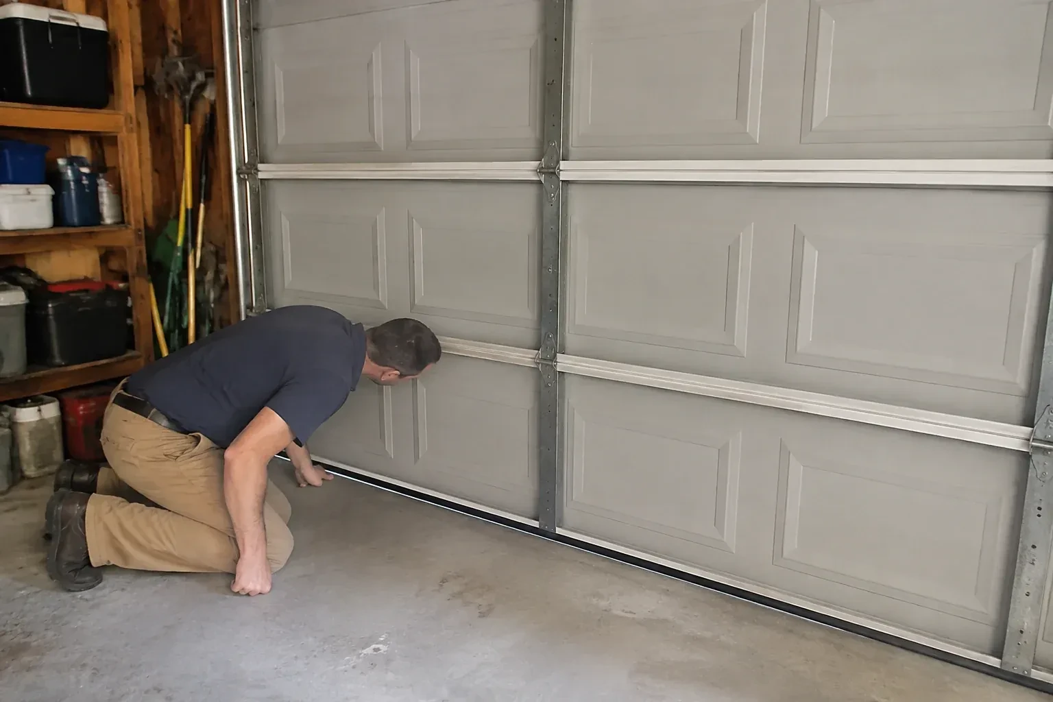 Illustrative garage doors scene — Garage Door Perimeter Weatherstrip, Cobourg